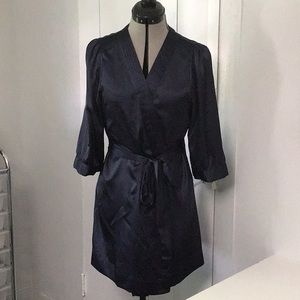 Victoria’s Secret Navy Satin Robe Medium M